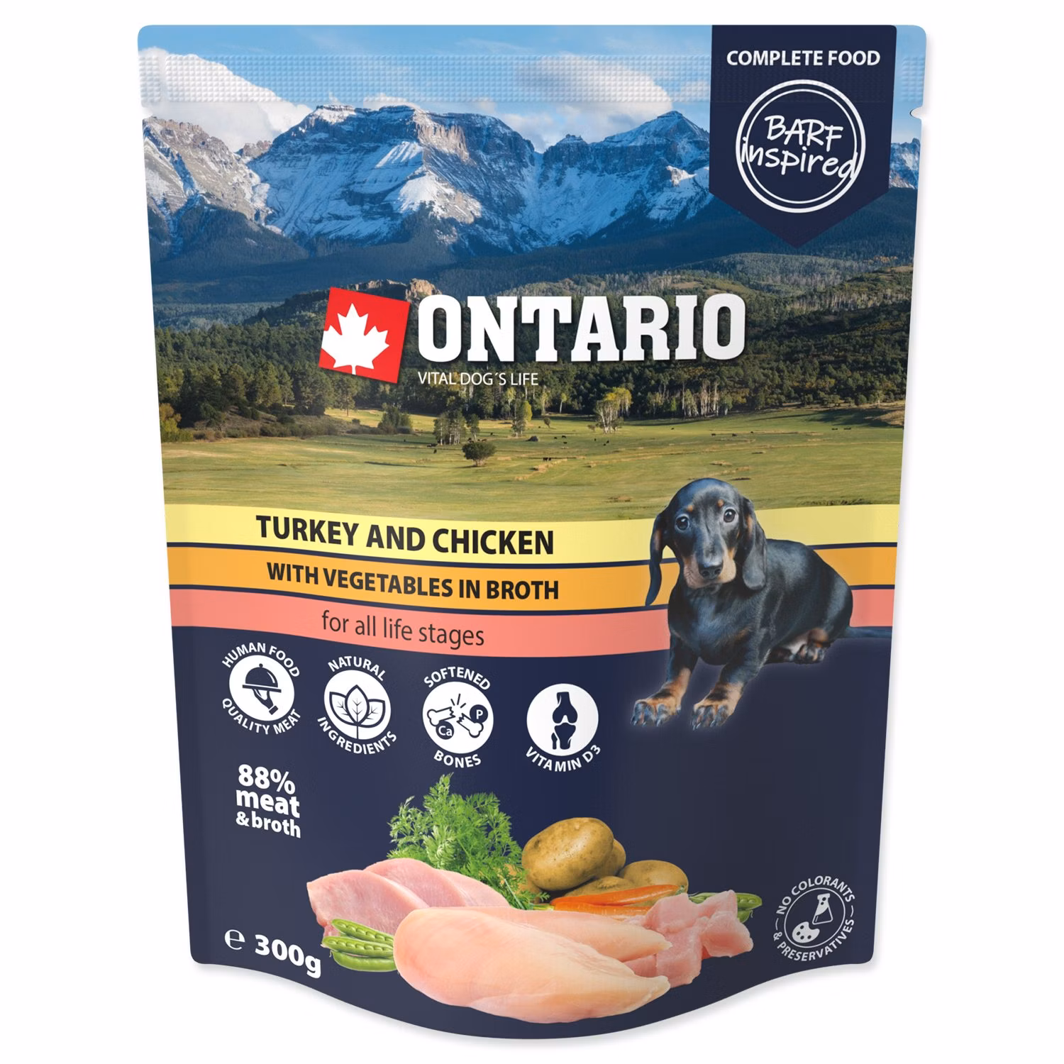 Kapsička Ontario morka a kura so zeleninou vo vývare 300g