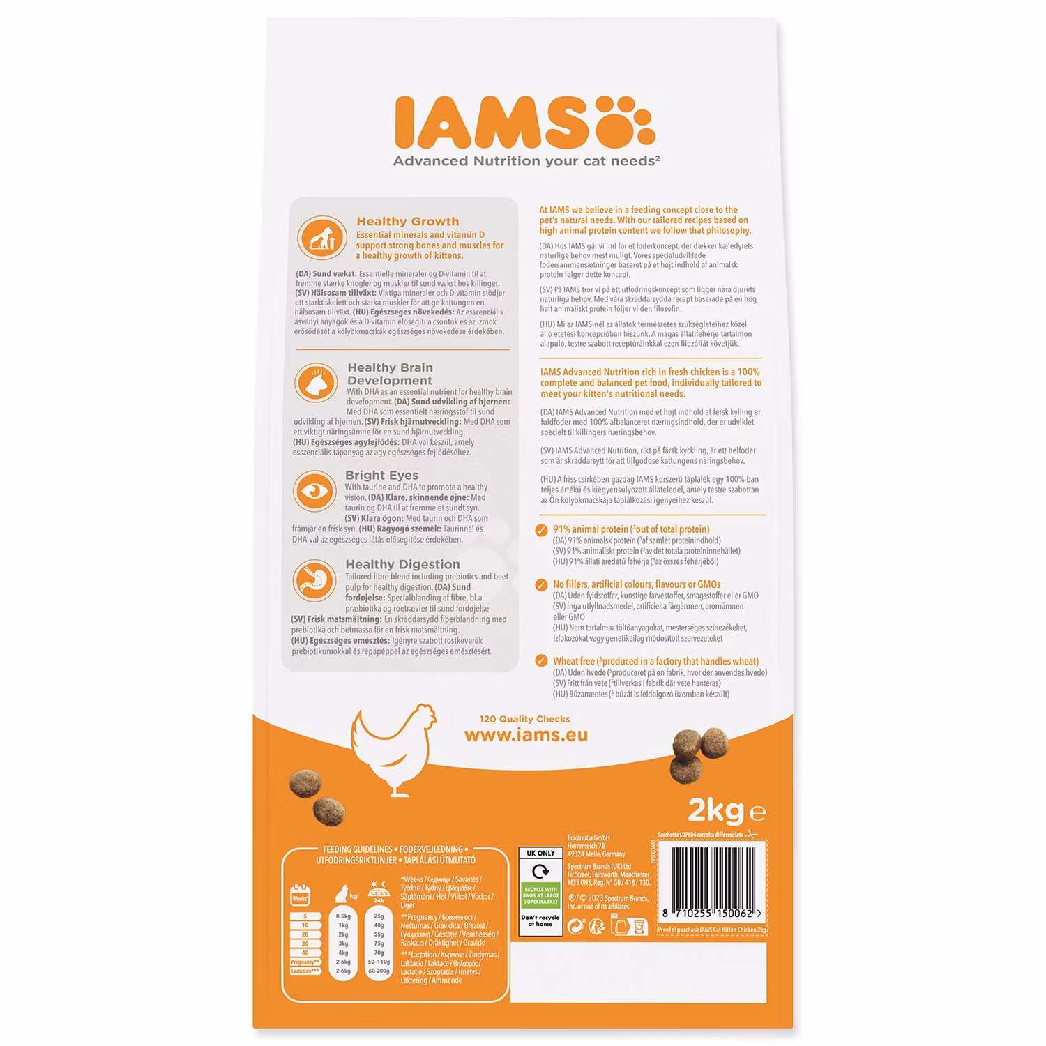 Krmivo IAMS Cat Kitten Chicken 2kg