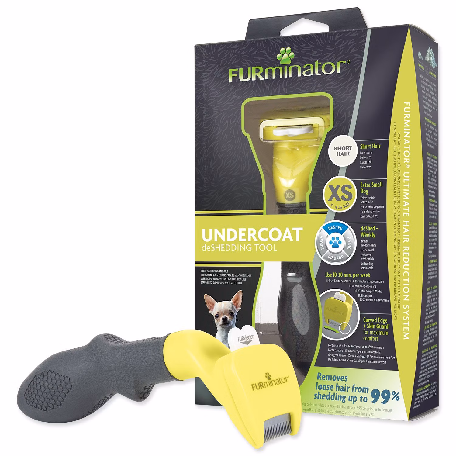 Hrebeň Furminator krátka srsť TOY do 4,5kg