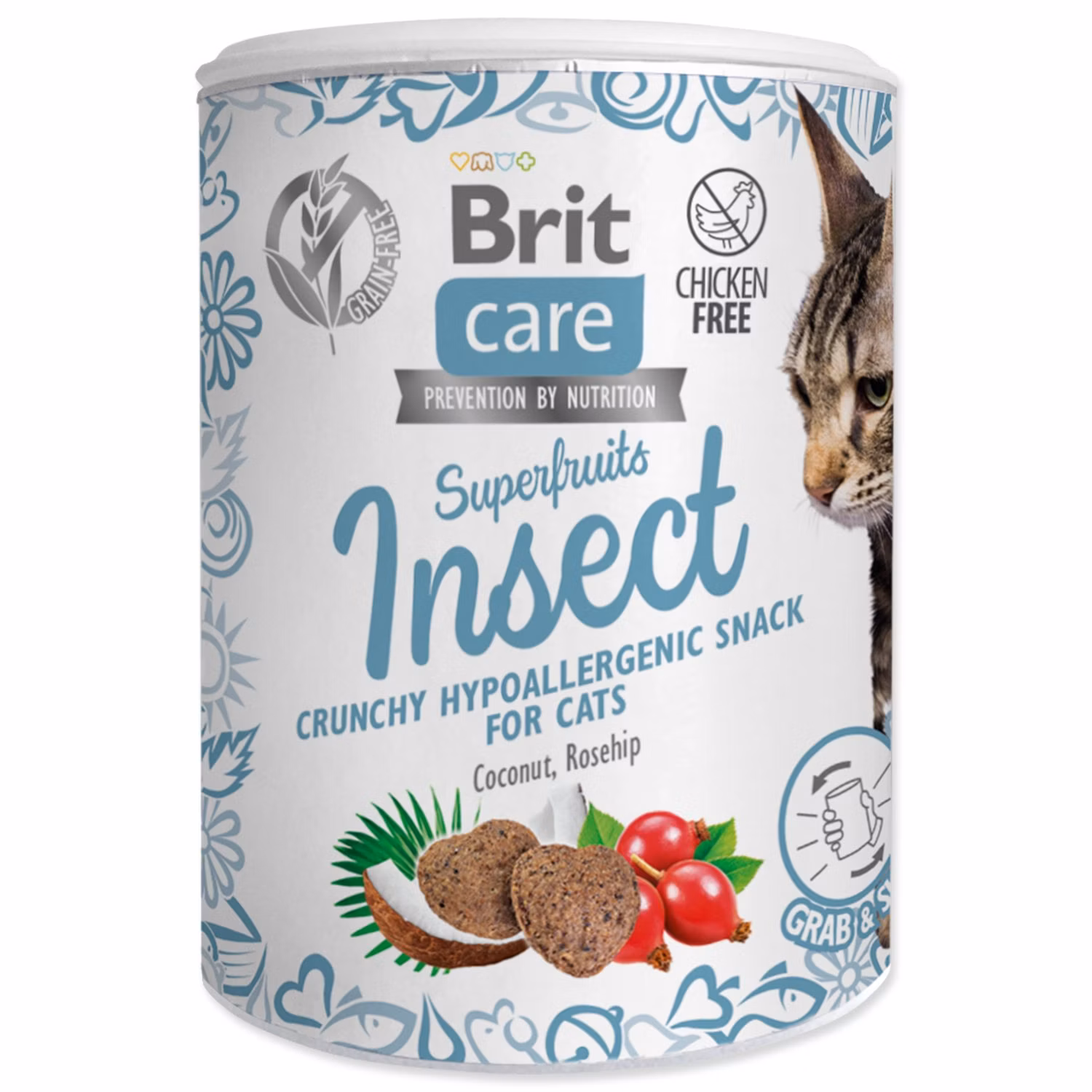 Pochúťka Brit Care Cat Snack Superfruits hmyz 100g