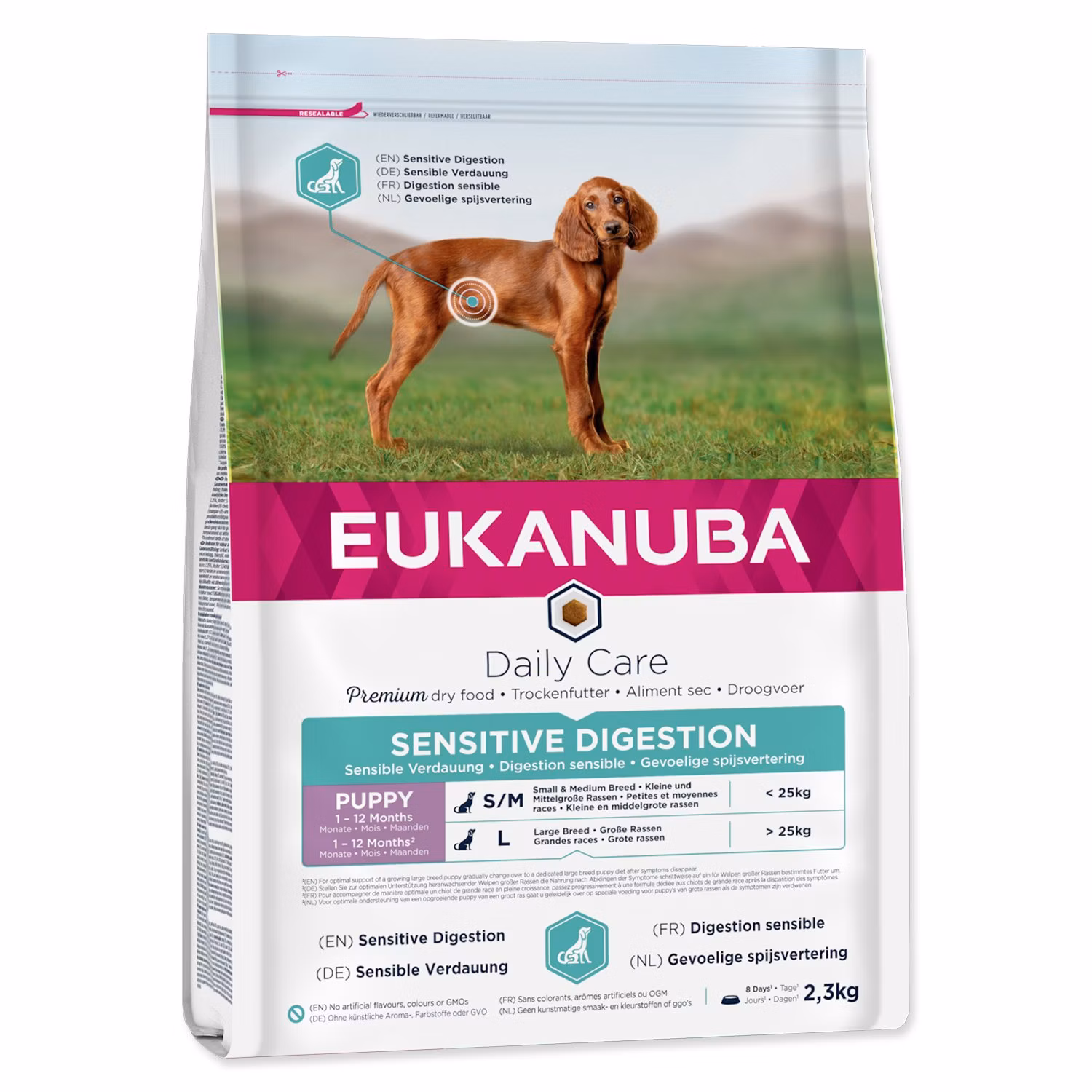Krmivo EUKANUBA Daily Care Puppy Sensitive Digestion 2,3kg