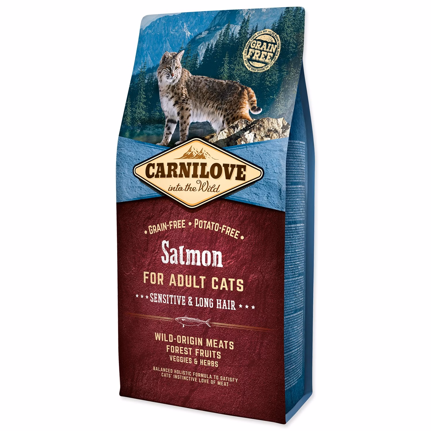 Krmivo Carnilove Adult Cats sensitive & Long Hair Salmon 6kg