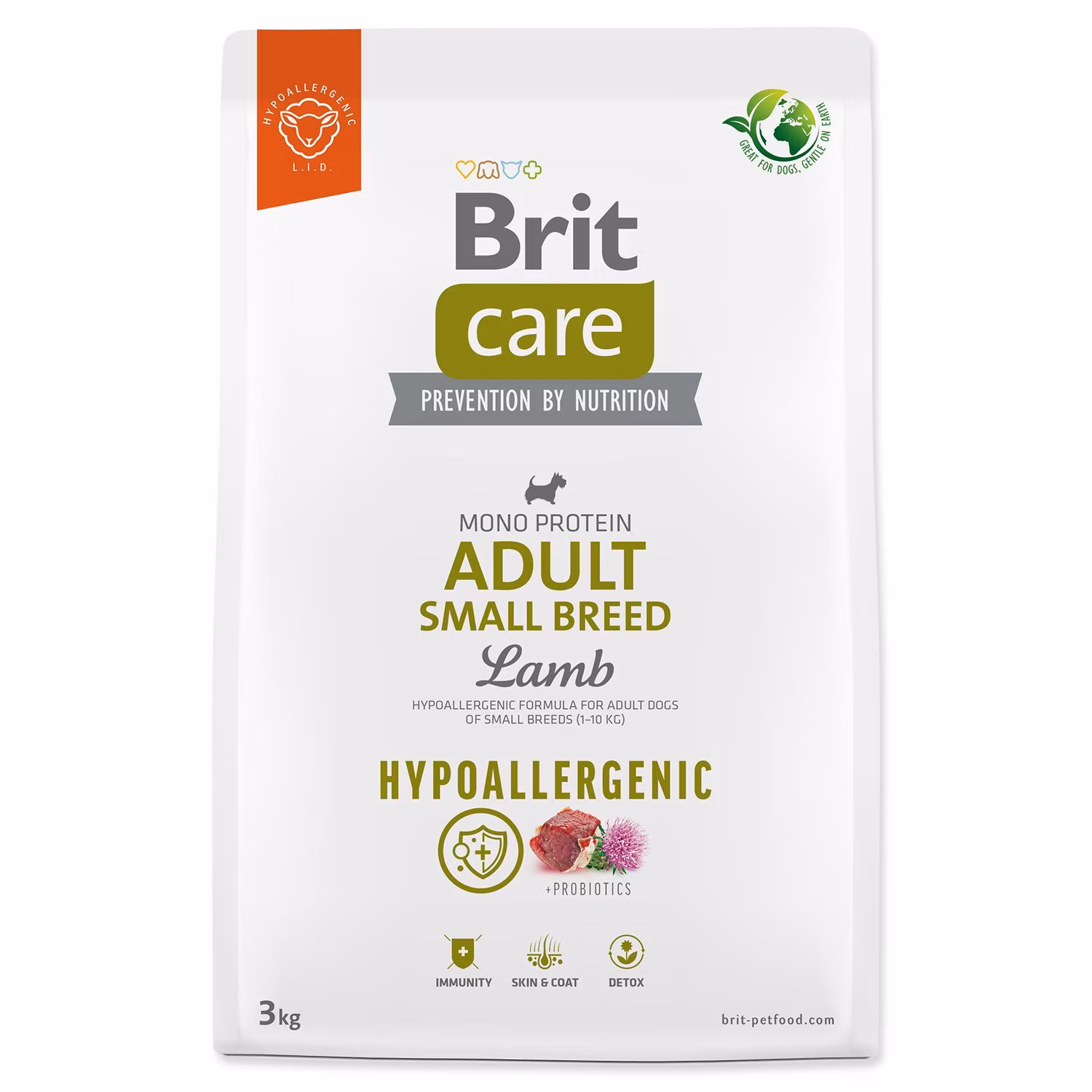 Krmi Brit Care Dog Hypoallergenic Adult Small Breed 3kg
