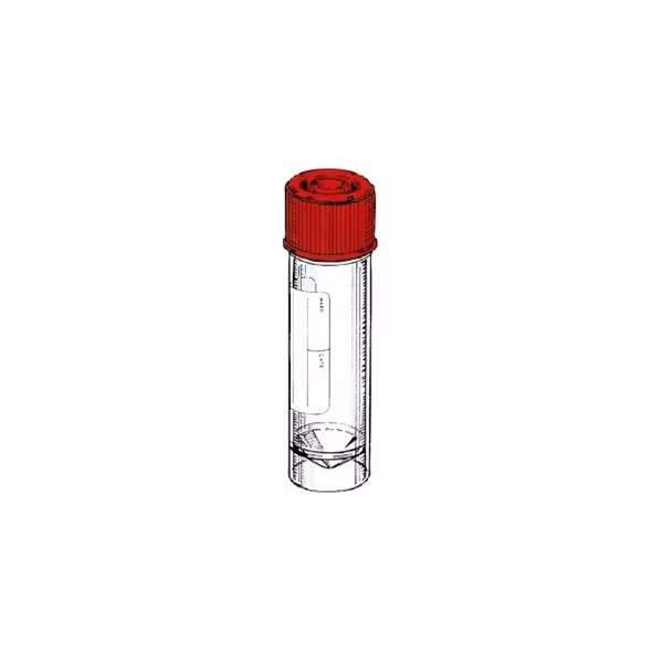 Skúmavka PVC s uzáverom + nálepka 20 ml (kontajner)