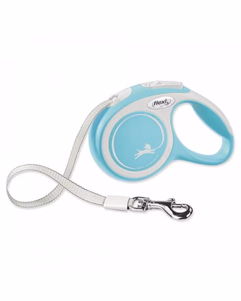 Vodítko Flexi New Comfort páska M 5 m svetlomodré (do 25 kg)