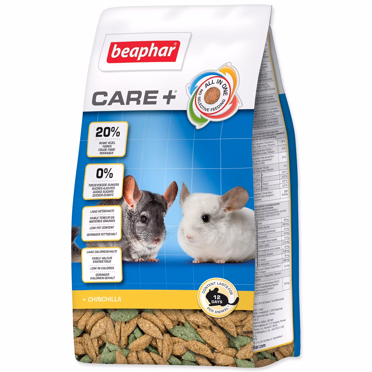 Krmivo Beaphar CARE+ činčila 250g