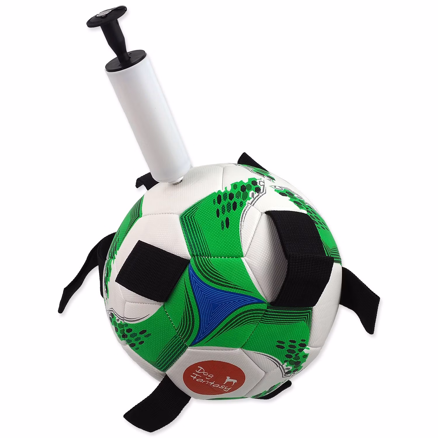 Hračka Dog Fantasy futbalová lopta s držadlami pre psov 22cm