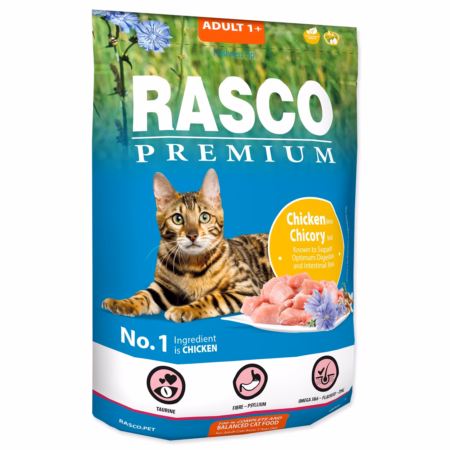 Krmivo Rasco Premium Adult kura s koreňom čakanky 0,4kg