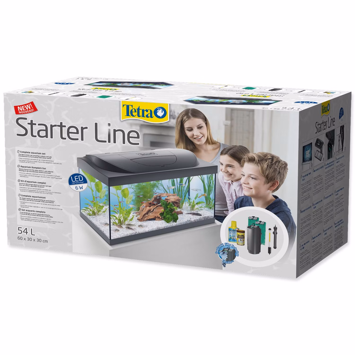 Akvarijný set Tetra Starter Line LED 60x30x30cm 54l