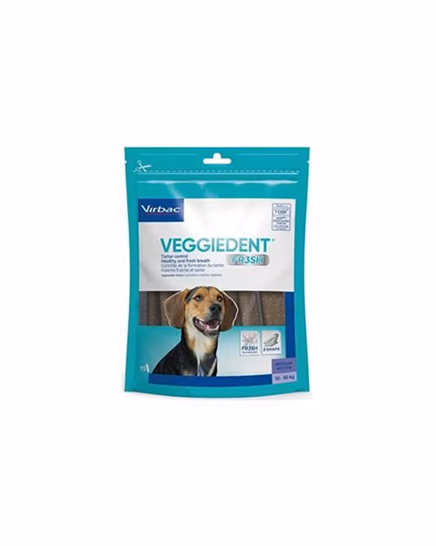 CET Veggiedent Fresh M 15 ks (psy 10-30 kg)
