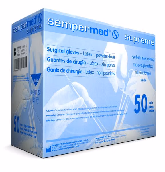 Rukavice chir.Semp.Supreme sterilné veľ.6,5