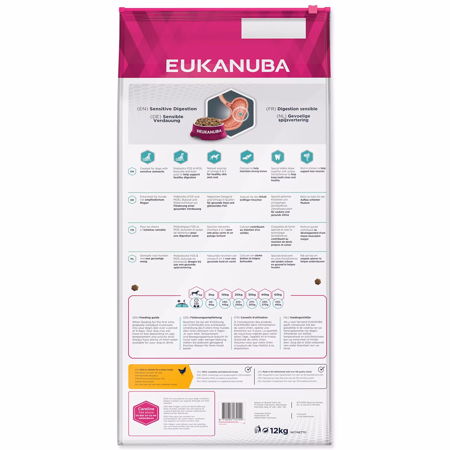 Krmivo EUKANUBA Daily Care Sensitive Digestion 12kg