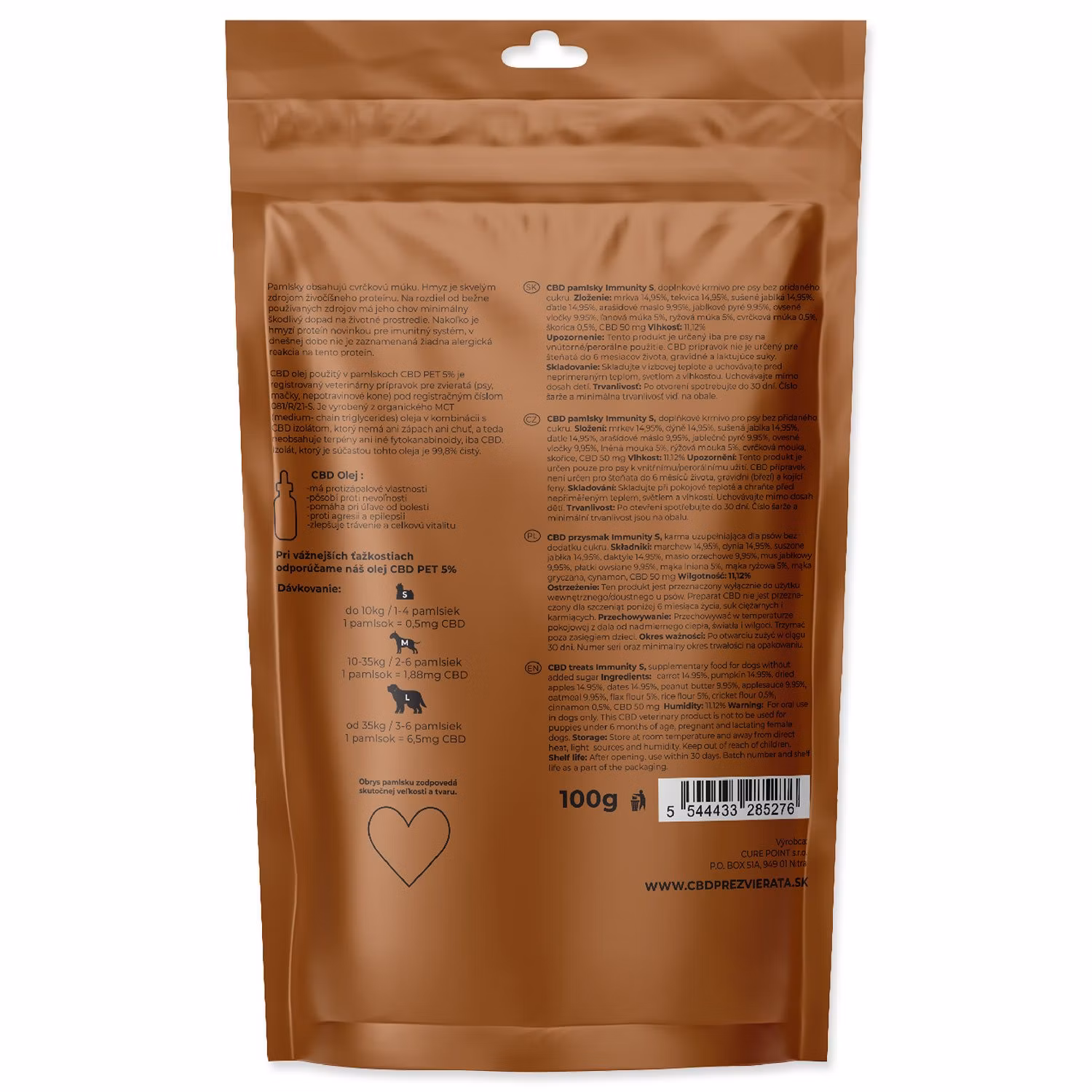 Pamlsok CBD Immunity S 100g