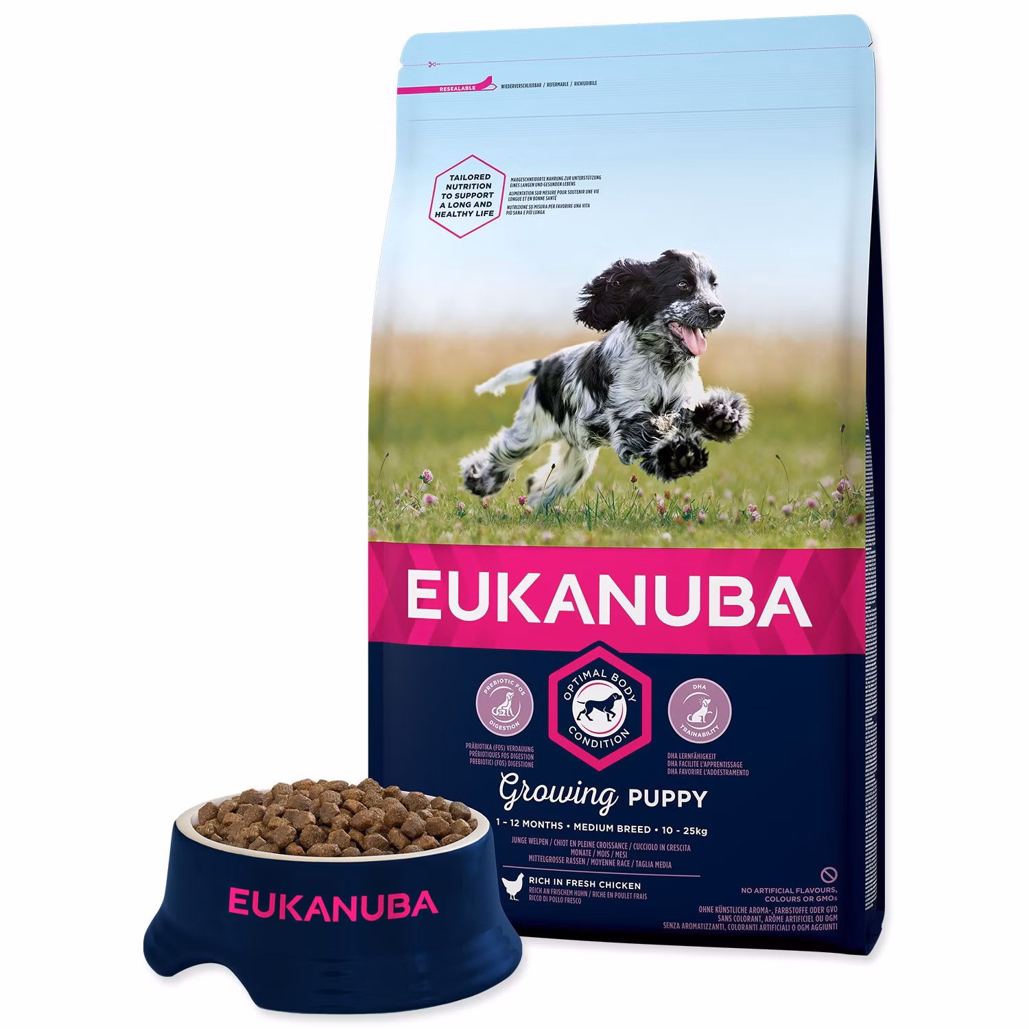 Krmivo EUKANUBA Puppy Medium 3kg
