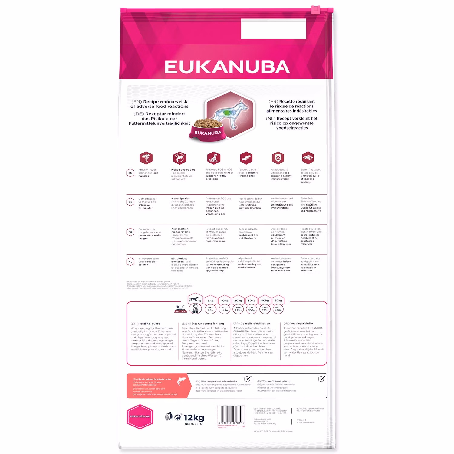 Krmivo EUKANUBA Daily Care Adult Mono Protein Salmon 12kg