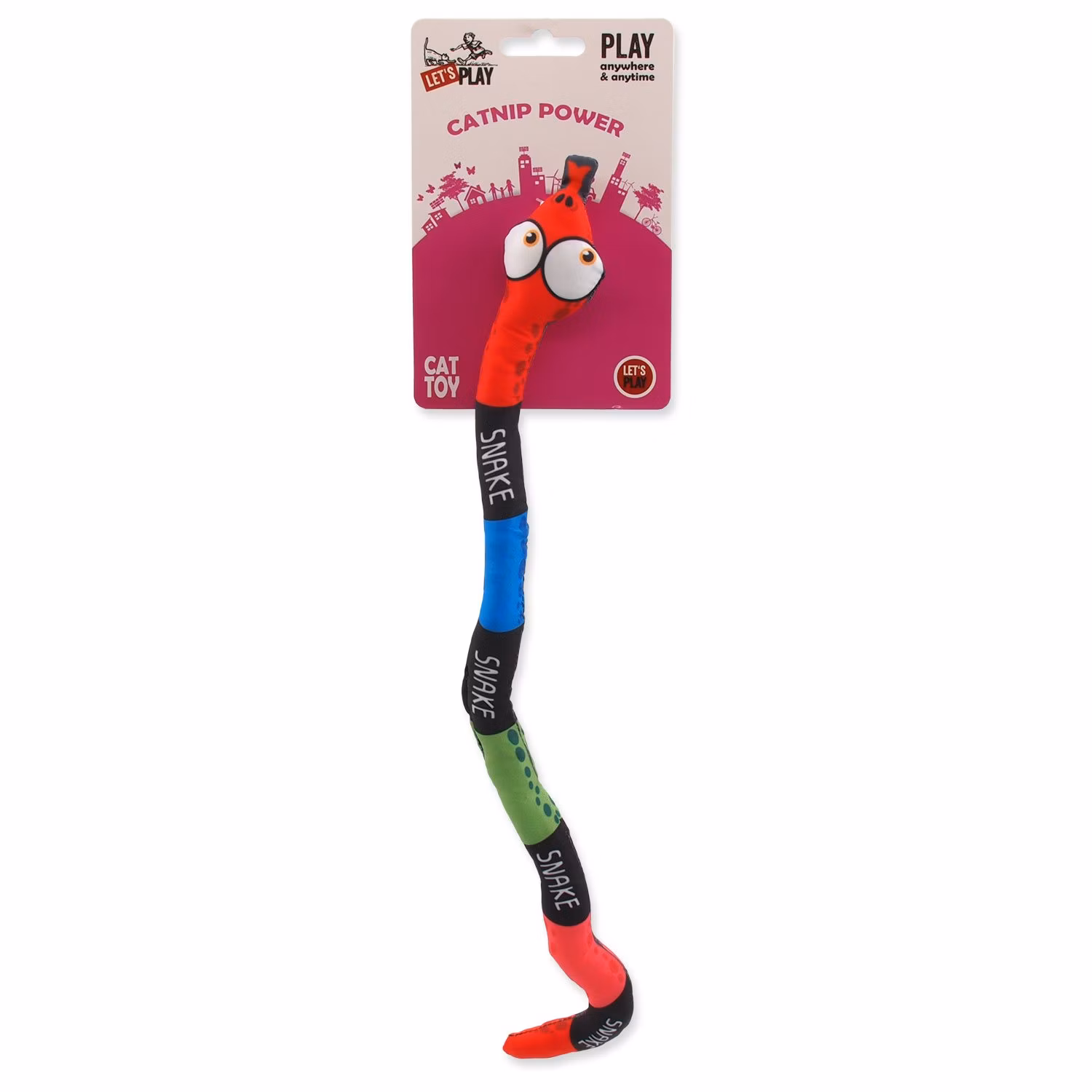 Hračka Let´s Play had s catnipom farebný 40cm