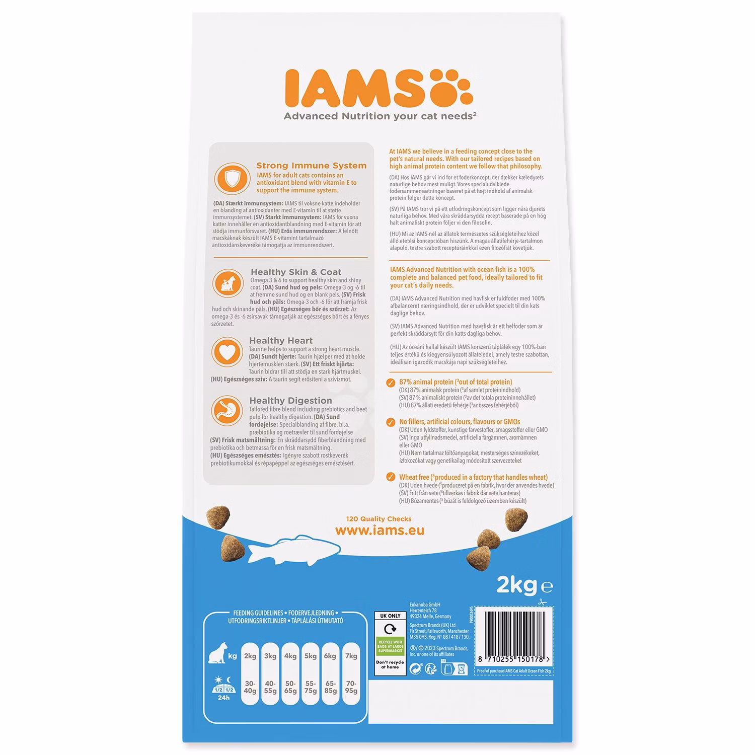 Krmivo IAMS Cat Adult Ocean Fish 2kg