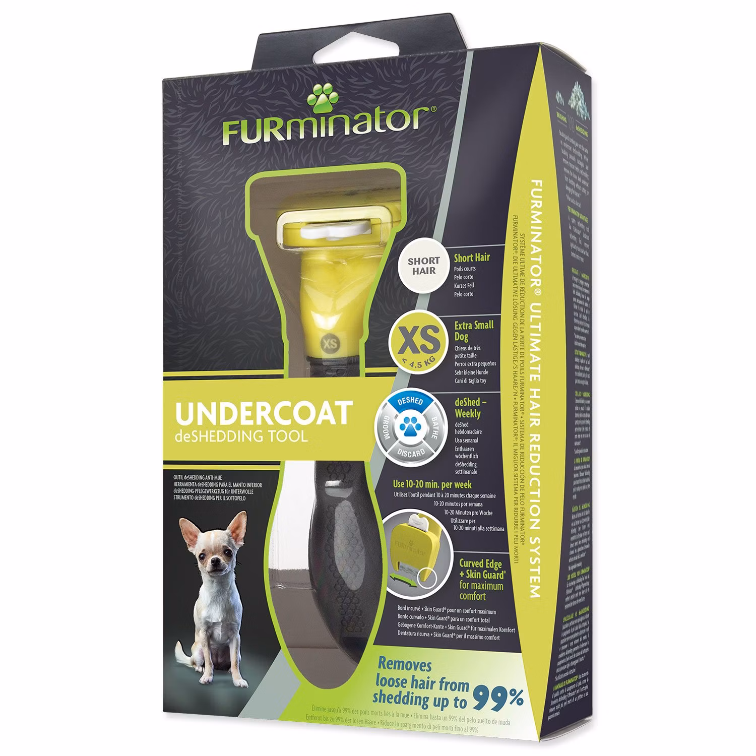 Hrebeň Furminator krátka srsť TOY do 4,5kg