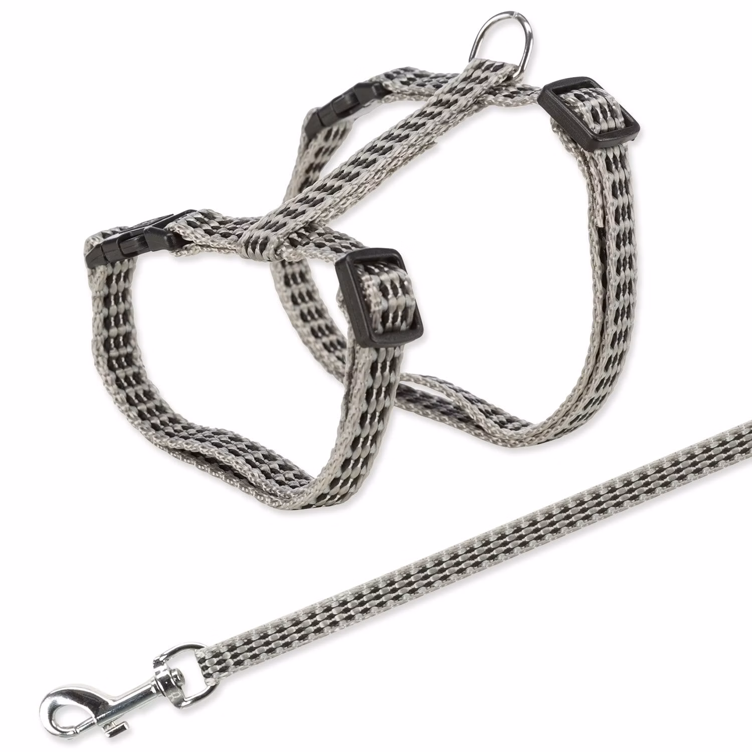 Postroj s vodítkem reflex kov. přezky 22–42cm*10mm 1,20m
