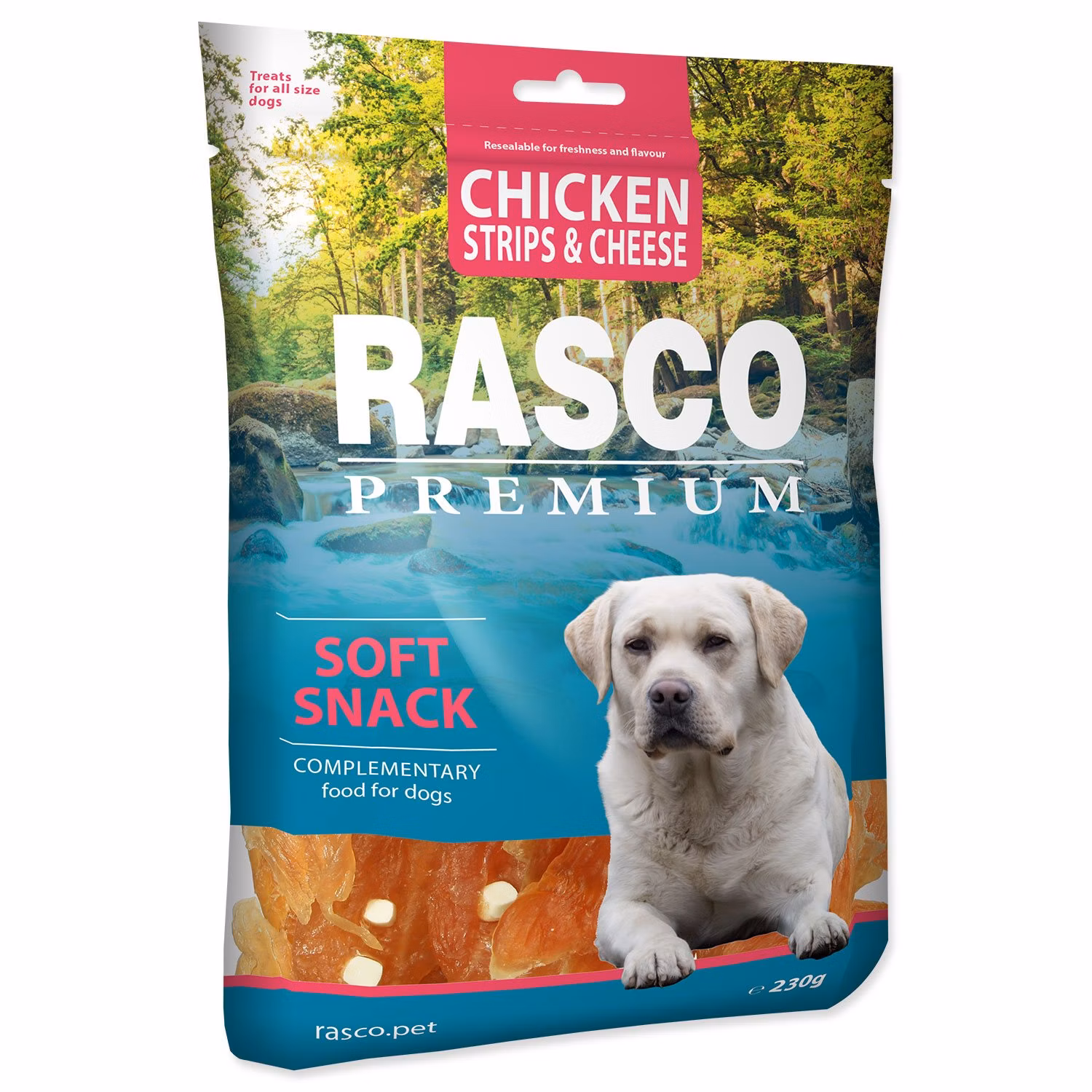 Pochúťka Rasco Premium kura so syrom, plátky 230g