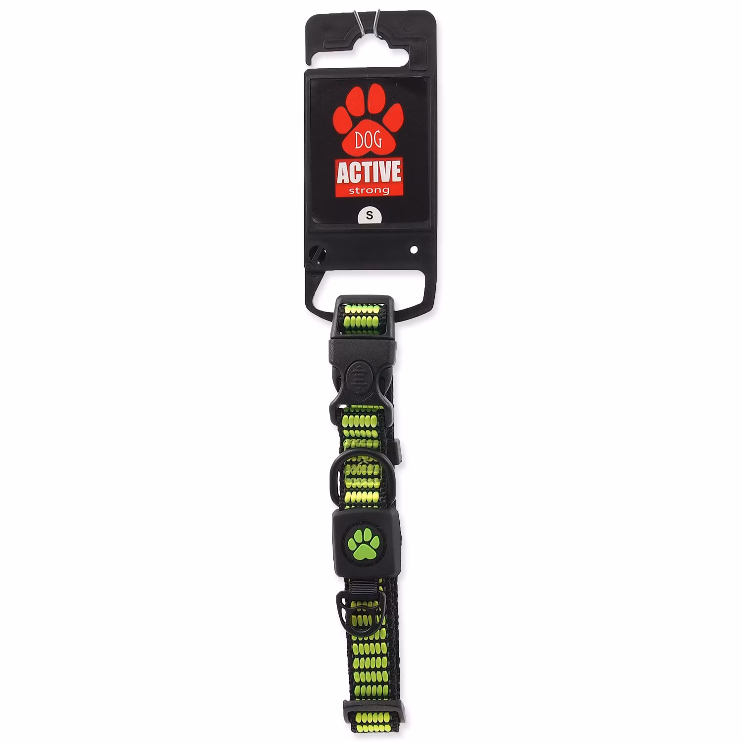 Obojok Active Dog Strong S limetka 1,5x27-37cm