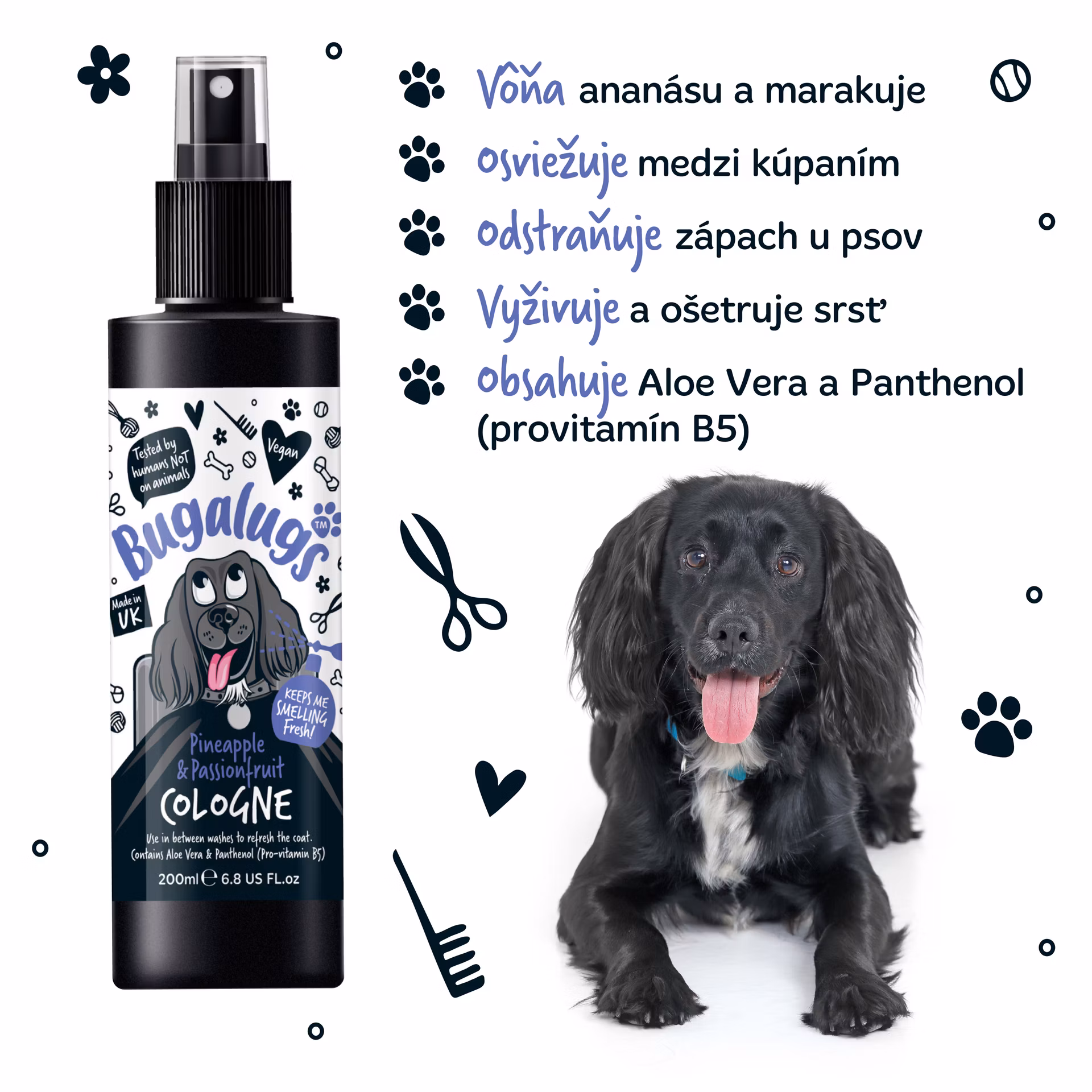 Bugalugs parfum pre psov – Ananás a Marakuja 200 ml