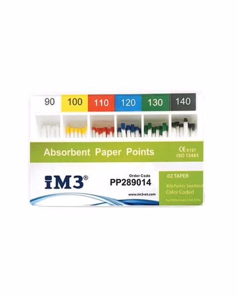iM3 Absorpčné papierové špičky 28mm 90-140 (100 ks)
