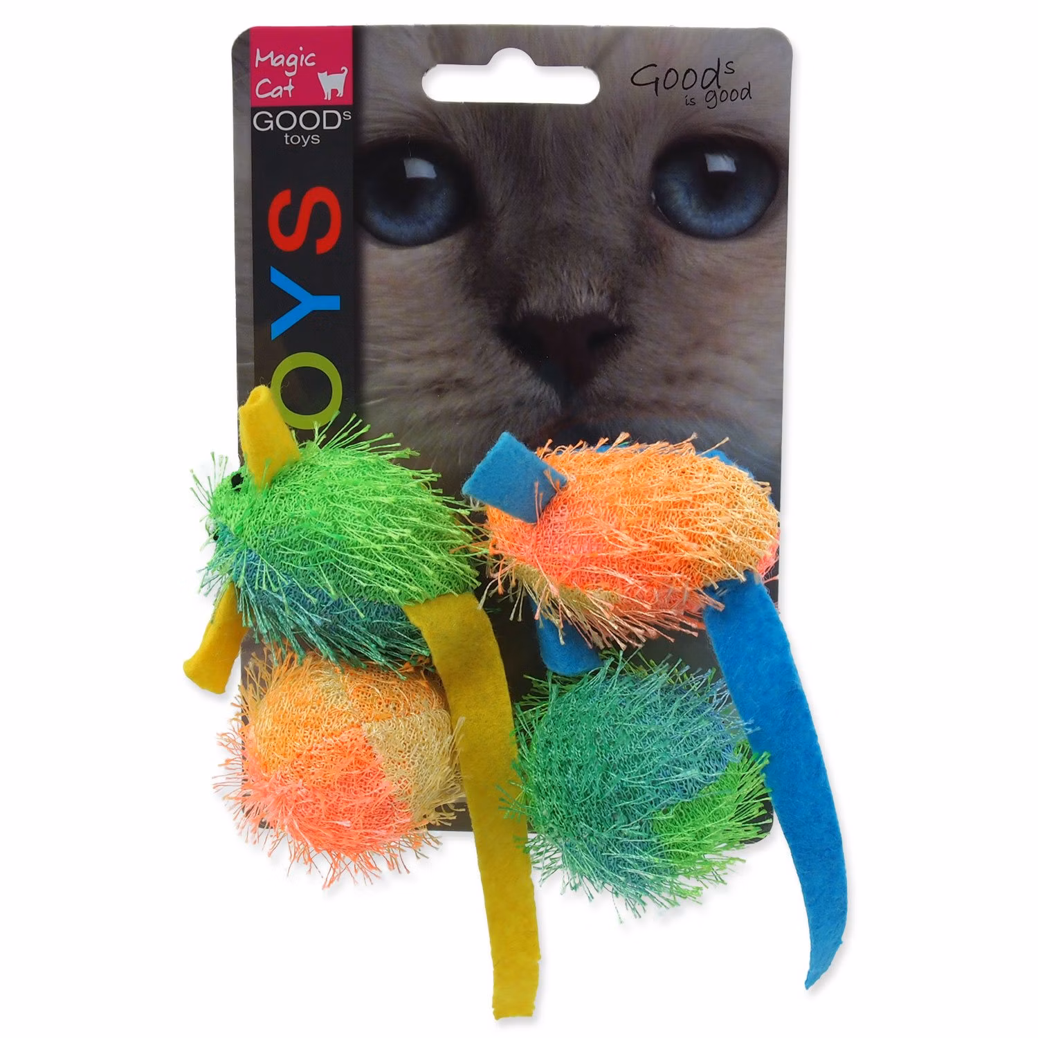 Hračka Magic Cat myš a guľa s catnipom 5cm 4ks