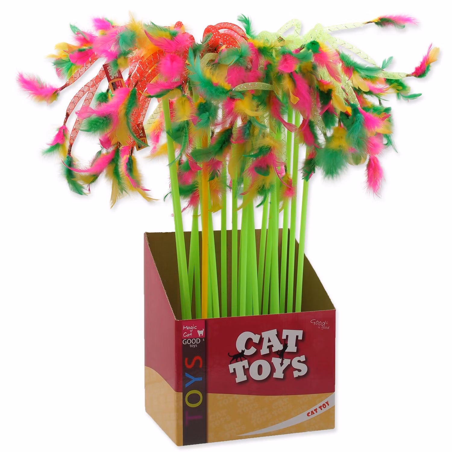 Hračka Magic Cat palička s pierkami 27cm+49cm 24ks