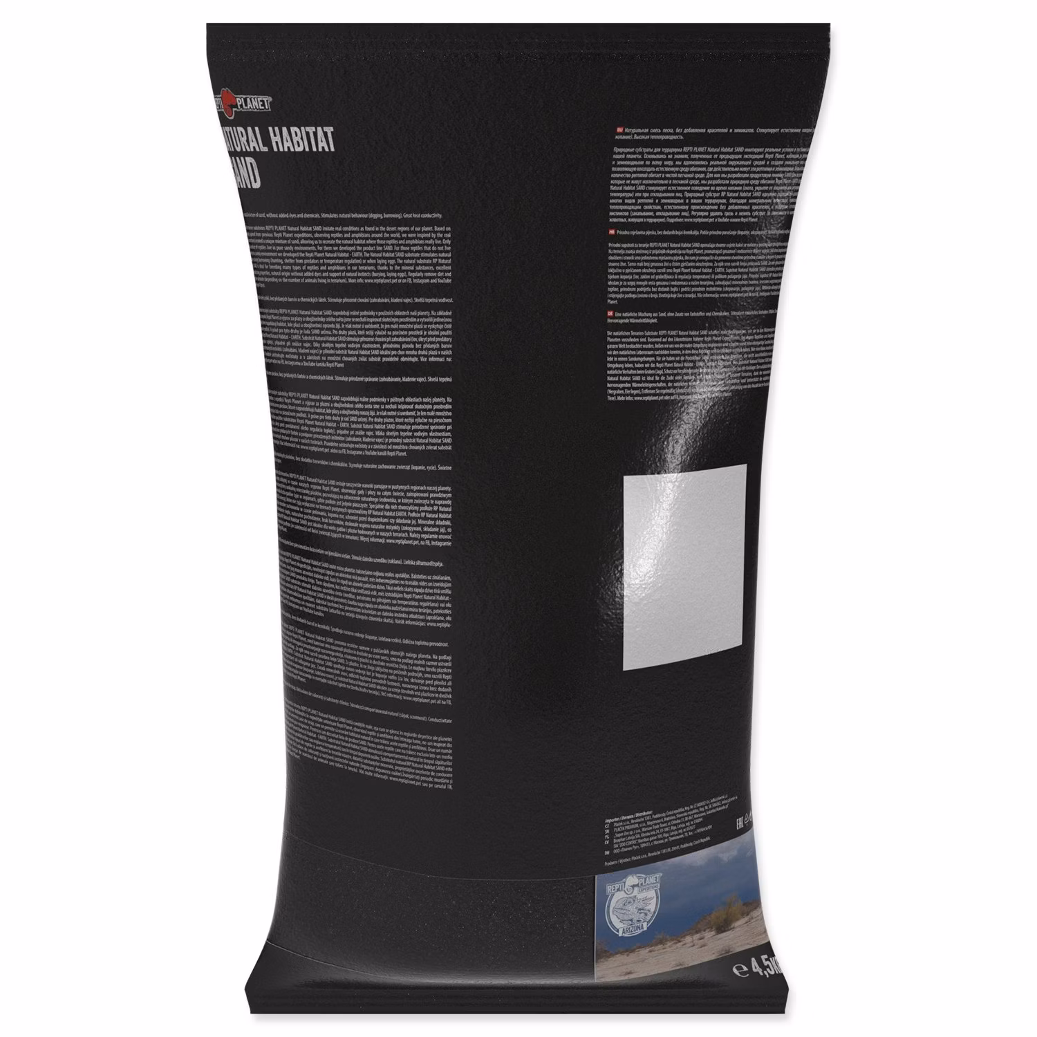 Substrát Repti Planet piesok čierny 4,5kg