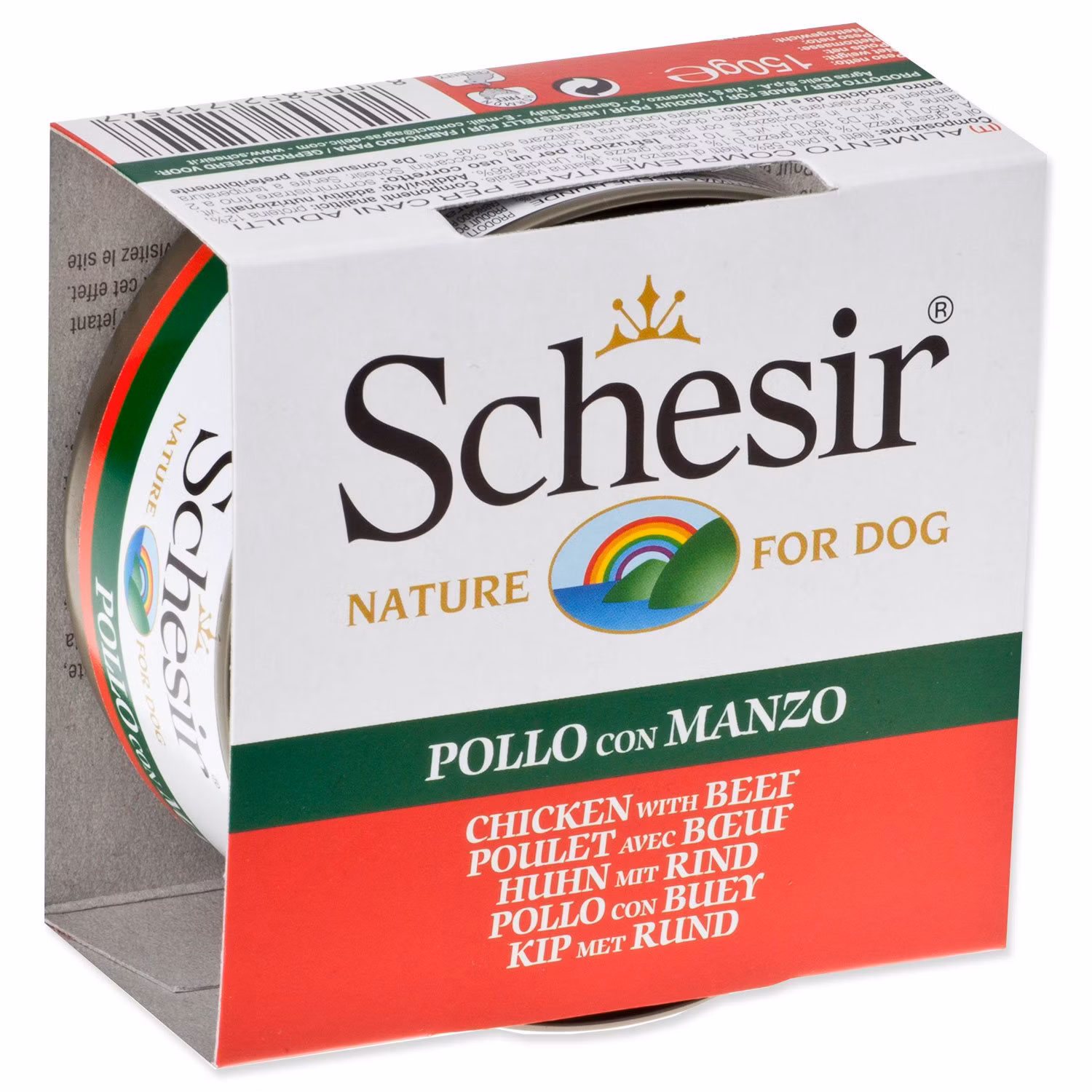 Konzerva SCHESIR kura a hovädzie v želé 150g