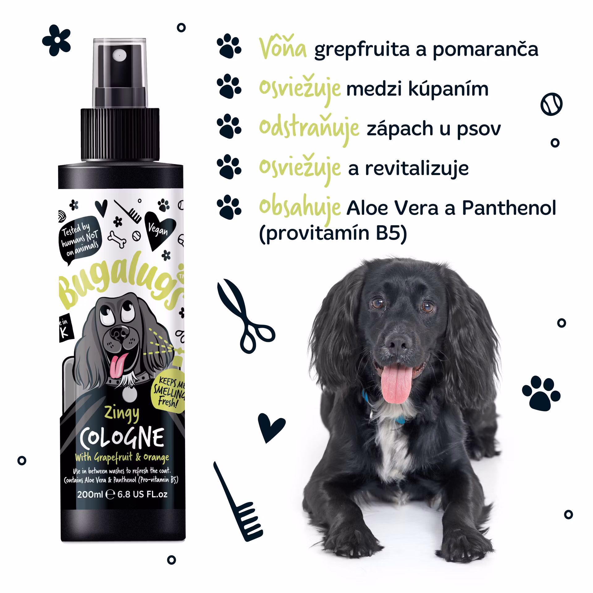 Bugalugs parfum pre psov – Zingy 200 ml