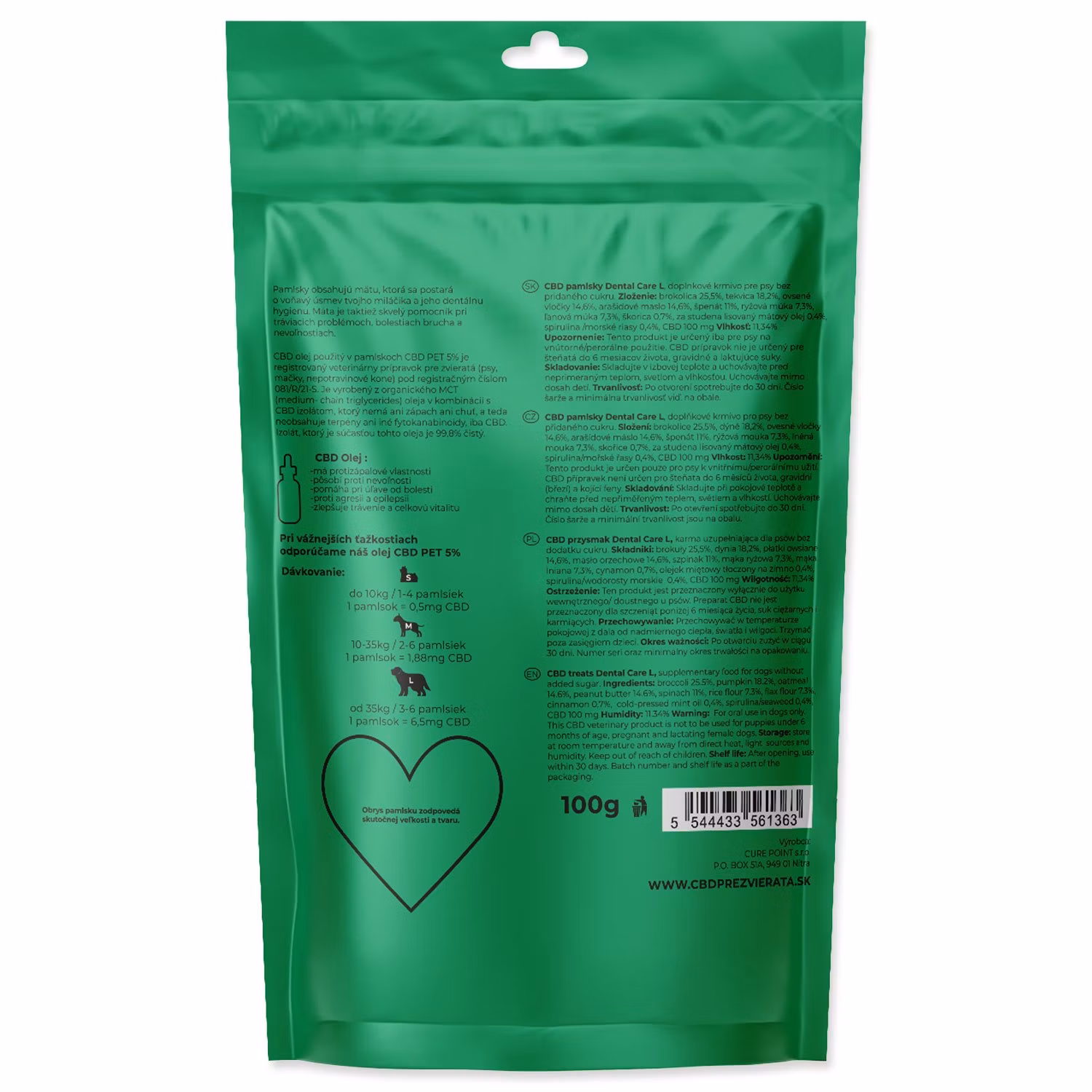 Pamlsok CBD Dental Care L 100g