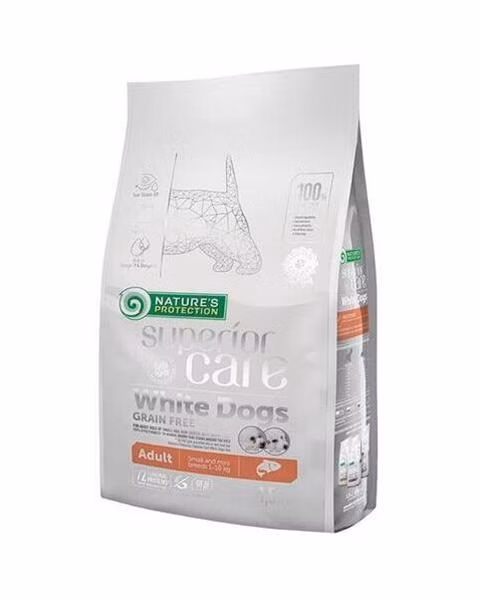Natures P Superior care white dog GF adult salmon small&mini 1,5 kg