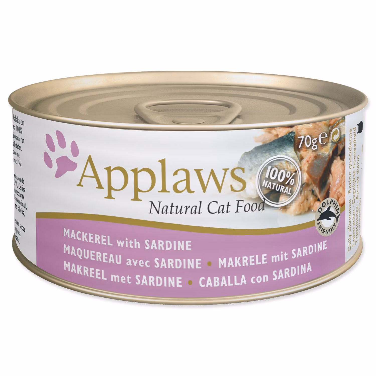 Konzerva Applaws Cat makrela a sardinky 70g