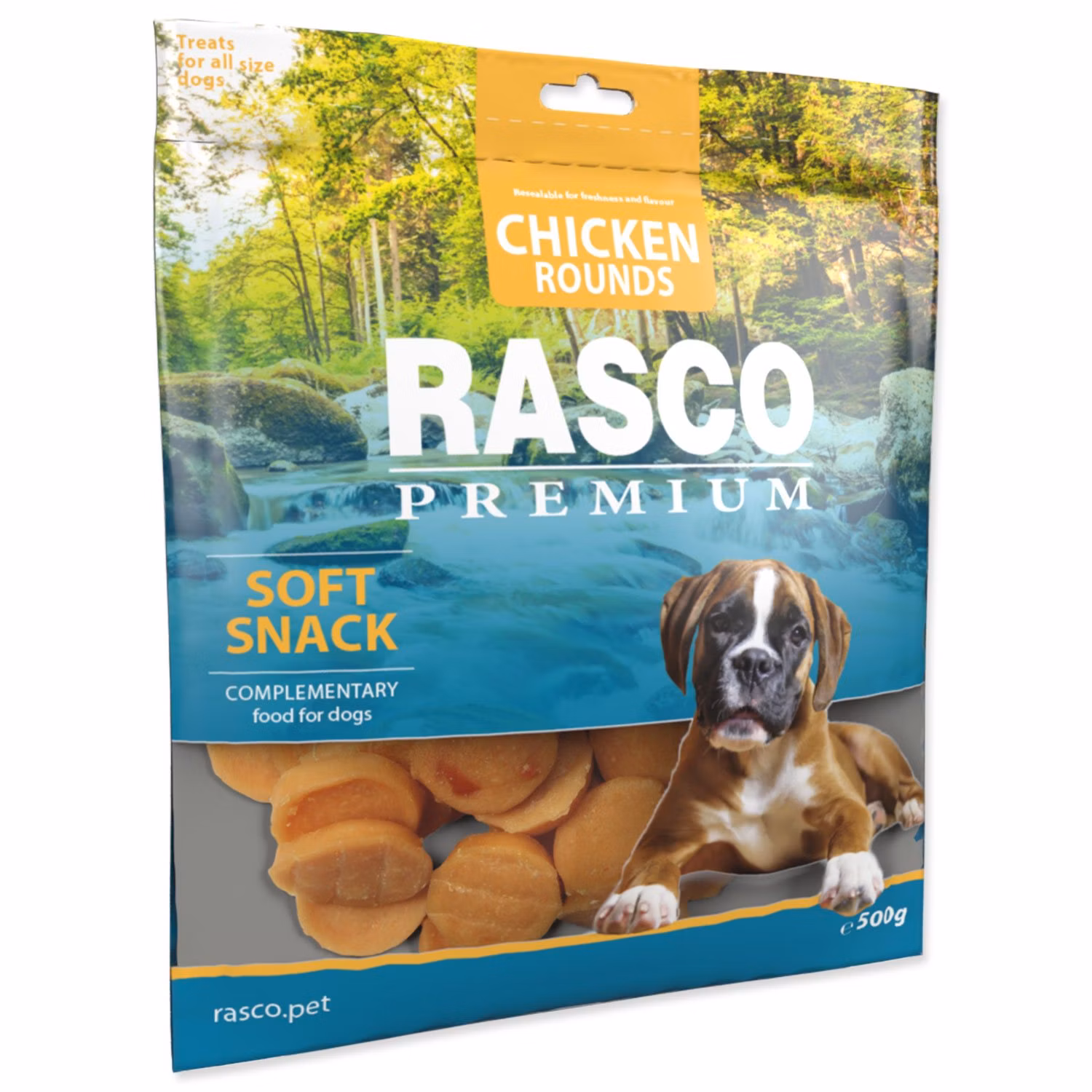 Pochúťka Rasco Premium kuracie kolieska 500g