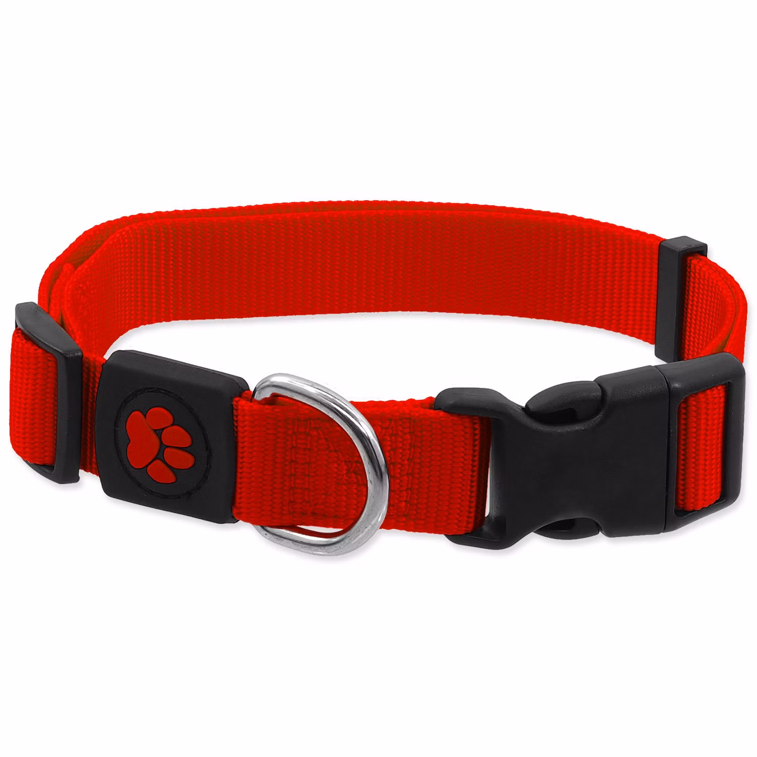 Obojok Active Dog Premium M červený 2x34-49cm