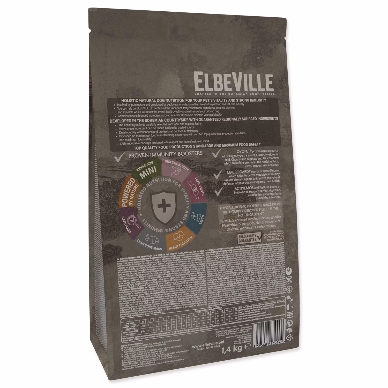 Krmivo ELBEVILLE Adult Mini Fit and Slim Condition Fresh Turkey 1,4kg