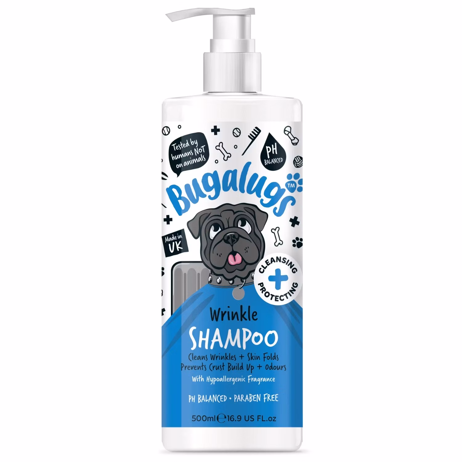 Bugalugs šampón na kožné záhyby pre psov - 500 ml