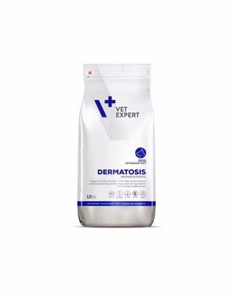 VetExpert VD dog 4T Dermatosis Salmon & Potato 12 kg