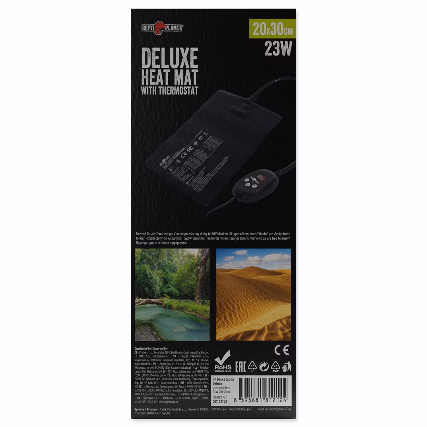 Doska Repti Planet výhrevná Deluxe s termostatom 23W 20x30cm
