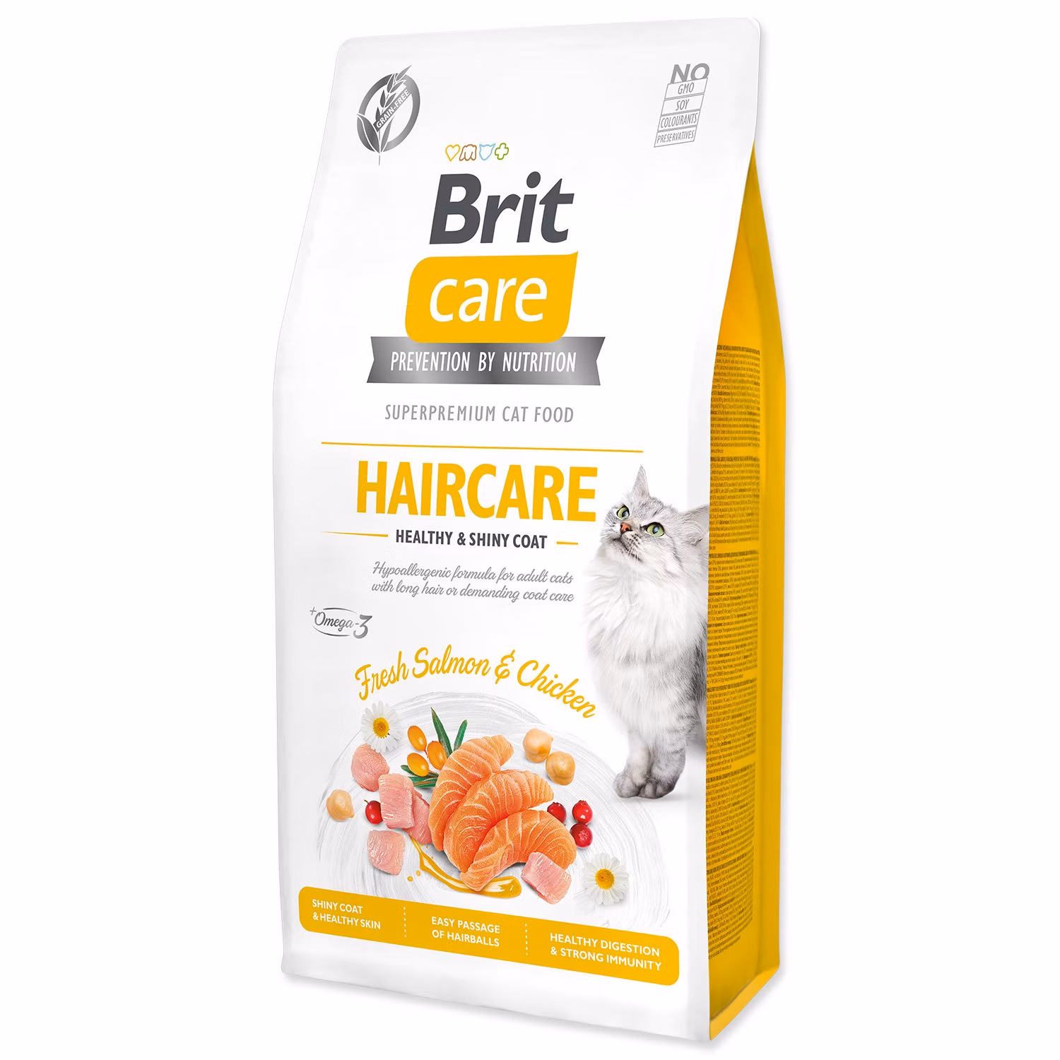 Krmivo Brit Care Cat Grain-Free Haircare Healthy & Shiny Coat 7kg