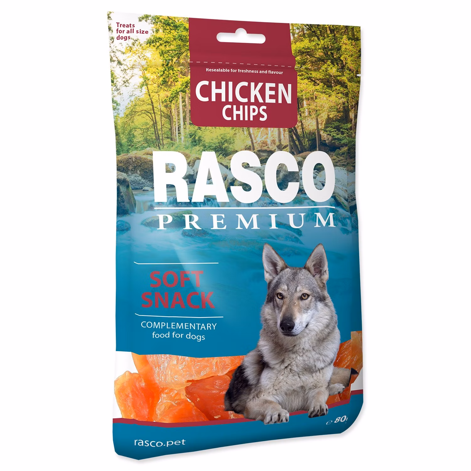 Pochúťka Rasco Premium kuracie plátky 80g
