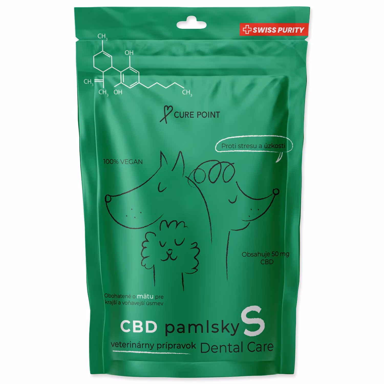 Pamlsok CBD Dental Care S 100g