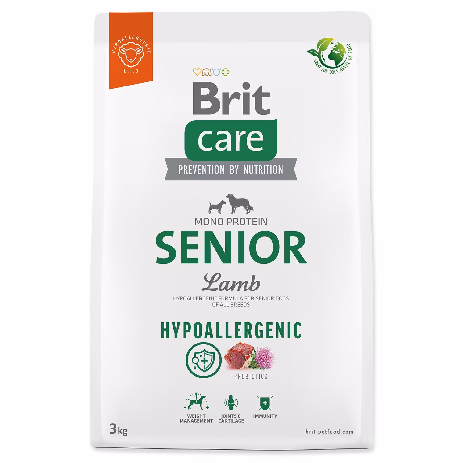 Krmivo Brit Care Dog Hypoallergenic Senior 3kg