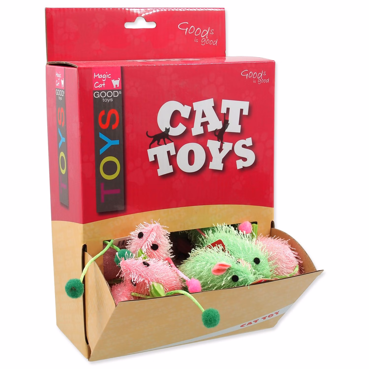 Hračka Magic Cat myška plyš s catnipom 7cm 50ks