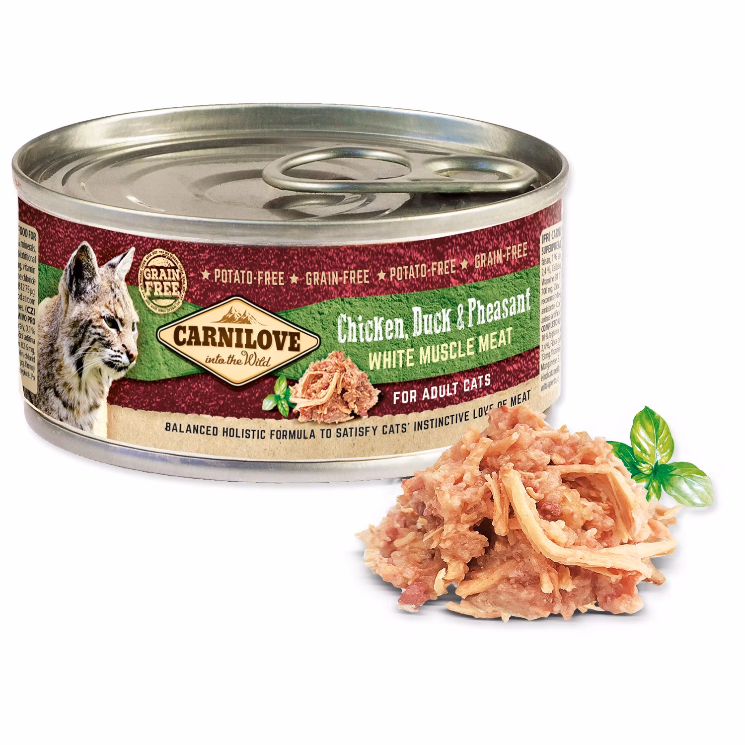 Konzerva Carnilove WMM Adult Cats kura, kačka a bažant 100g