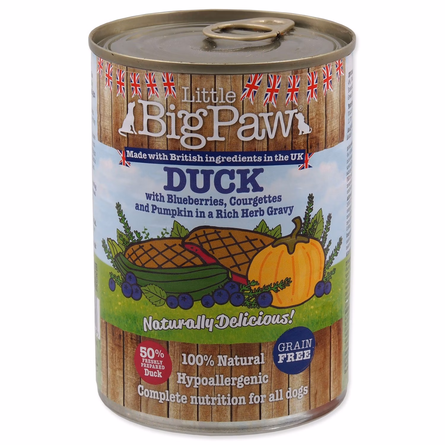 Konzerva Little Big Paw kačka 390g