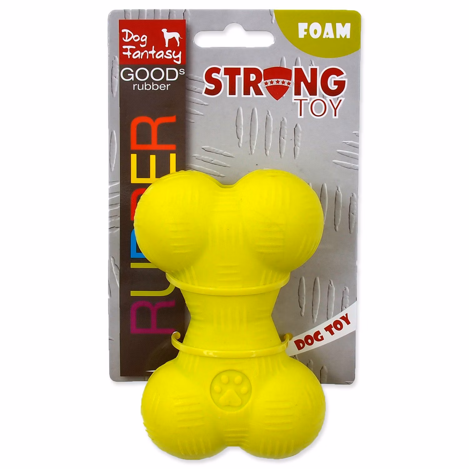 Hračka Dog Fantasy STRONG FOAMED kosť guma 11,4cm