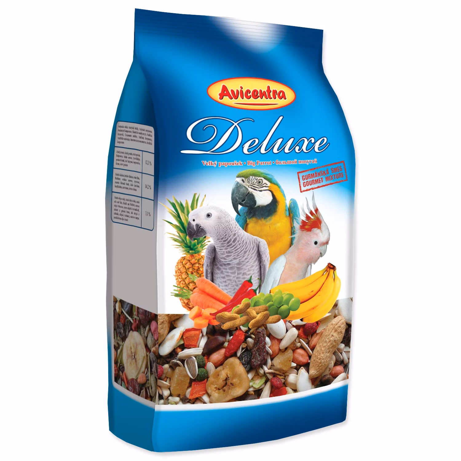 Krmivo Avicentra Deluxe veľký papagáj 15kg